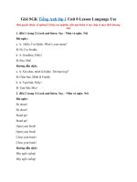 Tải Giải Tiếng Anh lớp 1 Unit 0 Lesson Language Use SGK - Sách Cánh Diều Unit 0 Lesson Languague Use (trang 2-3 Tiếng Anh lớp 1)