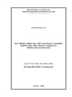Iot trong thiết kế chế tạo mạng cảm biến không dây thu thập và giám sát thông số tại nhà máy