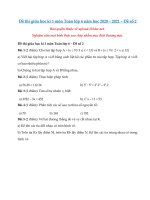 Tải Đề thi giữa học kì 1 môn Toán lớp 6 năm 2020 - 2021 - Đề số 2 - Đề kiểm tra giữa học kì 1 lớp 6