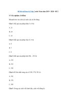 Tải Đề thi cuối học kì 2 lớp 2 môn Toán năm 2019 - 2020 - Đề 2 - Đề thi Toán lớp 2 học kỳ 2 có đáp án