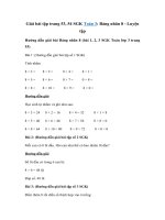 Tải Giải Toán lớp 3 trang 53, 54: Bảng nhân 8 - Luyện tập - Giải bài tập Toán lớp 3