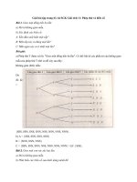 Tải Giải bài tập trang 63, 64 SGK Giải tích 11: Phép thử và biến cố - Giải bài tập môn Toán lớp 11