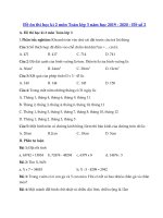 Tải Đề thi học kì 2 môn Toán lớp 3 năm học 2019 - 2020 - Đề số 2 - Đề toán lớp 3 học kỳ 2