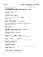 Tải Đề kiểm tra cuối học kì 2 môn Khoa học lớp 5 năm học 2013-2014 trường Tiểu học Đại Đồng - Đề thi cuối học kì II môn Khoa học lớp 5 có đáp án