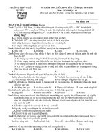 Tải Đề thi giữa học kì 2 lớp 12 môn Sinh học năm 2018 - 2019 trường THPT Ngô Quyền - Hải Phòng - Đề kiểm tra Sinh học 12 giữa học kì 2 có đáp án