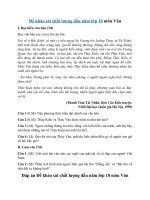 Tải Đề khảo sát chất lượng đầu năm môn Văn lớp 10 năm 2020 (Đề 10) - Đề khảo sát chất lượng đầu năm môn Văn có đáp án