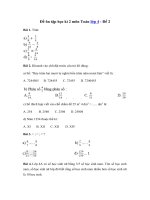 Tải Đề ôn tập học kì 2 môn Toán lớp 4 - Đề 2 - Đề kiểm tra học kì 2 lớp 4 môn Toán