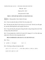 Tải Đề thi học sinh giỏi lớp 4 môn Toán trường Tiểu học Cao Xá 1 năm học 2012 - 2013 - Đề thi học sinh giỏi môn Toán lớp 4 có đáp án