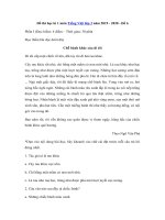 Tải Đề thi học kì 1 môn Tiếng Việt lớp 3 năm 2019 - 2020 - Đề 6 - Đề kiểm tra học kì 1 lớp 3 môn Tiếng Việt có đáp án