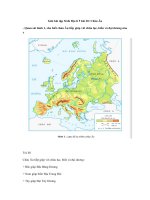 Tải Giải bài tập SGK Địa lí 5 bài 20: Châu Âu - Giải bài tập môn Địa lý lớp 5 tập 2