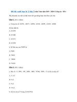 Tải Đề thi cuối học kì 2 lớp 3 môn Toán năm 2019 - 2020 Có đáp án - Đề 4 - Đề Toán lớp 3 học kì 2