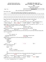 Tải Đề thi học kì 1 môn Tin học lớp 11 trường THPT Đơn Dương, Lâm Đồng năm học 2016 - 2017 - Đề kiểm tra học kì I môn Tin học lớp 11 có đáp án