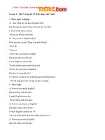 Tải Giải bài tập SGK Tiếng Anh lớp 5 Chương trình mới Unit 7: How Do You Learn English? - Để học tốt Tiếng Anh 5 thí điểm