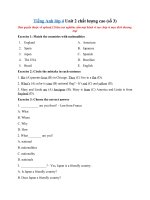 Tải Tiếng Anh lớp 4 Unit 2 chất lượng cao (số 3) - Tổng hợp bài tập Unit 2 tiếng Anh lớp 4 có đáp án