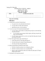 Tải Đề thi học kì 2 môn Lịch sử - Địa lý lớp 4 trường tiểu học A Nhơn Mỹ, An Giang năm 2015 - 2016 - Đề kiểm tra cuối học kì 2 môn Sử - Địa lớp 4 có đáp án