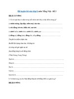 Tải Đề luyện thi vào lớp 6 môn Tiếng Việt năm 2020 - 2021 - Đề 3 - Đề thi vào lớp 6 có đáp án