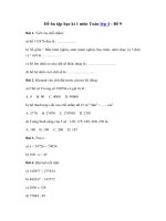 Tải Đề ôn tập học kì 1 môn Toán lớp 4 - Đề 9 - Đề kiểm tra học kì 1 lớp 4 môn Toán