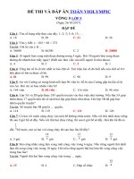 Tải Đề thi Violympic Toán lớp 5 vòng 5 năm 2017 - 2018 - Đề thi giải toán qua mạng lớp 5 có đáp án