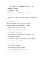 Tải Đề ôn tập học kì 2 môn Tiếng Việt 2 năm 2018 - 2019 - Đề 2 - Đề thi học kì 2 lớp 2 môn Tiếng Việt có đáp án và biểu điểm