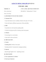 Tải Giáo án tiếng Anh lớp 10 Tuần 12 sách mới - Giáo án điện tử môn tiếng Anh 10 theo tuần