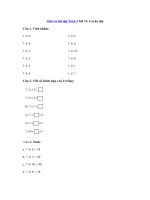 Tải Giải vở bài tập Toán lớp 3 bài 31: Luyện tập Bảng nhân 7 - Giải vở bài tập Toán lớp 3 tập 1 trang 40