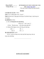 Tải Đề thi khảo sát chất lượng đầu năm lớp 5 năm 2019 - 2020 - Đề kiểm tra chất lượng đầu năm môn Toán, Tiếng Việt lớp 5