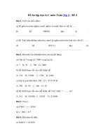 Tải Đề ôn tập học kì 1 môn Toán lớp 4 - Đề 4 - Đề kiểm tra học kì 1 lớp 4 môn Toán