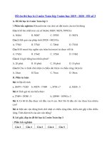 Tải Đề thi học kì 2 môn Toán lớp 3 năm học 2019 - 2020 - Đề số 3 - Đề toán lớp 3 học kỳ 2