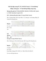 Tải Toán lớp 4 trang 52, 53, 54: Vẽ hai đường thẳng vuông góc - Vẽ hai đường thẳng song song - Giải bài tập Toán lớp 4