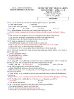 Tải Đề thi thử THPT Quốc gia năm 2017 môn Sinh học trường THPT Trần Hưng Đạo, thành phố Hồ Chí Minh (Lần 4) - Đề thi thử đại học môn Sinh có đáp án