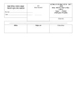 Tải Đề thi học kì 2 môn Tiếng Việt lớp 4 năm học 2017 - 2018 theo Thông tư 22 - Đề kiểm tra học kì 2 môn Tiếng Việt lớp 4 có bảng ma trận đề thi