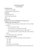 Tải Giáo án lớp lá (5 - 6 tuổi): Từ trái nghĩa - Giáo án mầm non lớp 5 - 6 tuổi