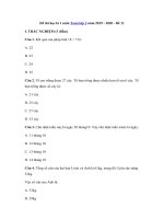 Tải Đề thi học kì 1 môn Toán lớp 2 năm 2019 - 2020 - Đề 11 - Đề kiểm tra học kì 1 môn Toán lớp 2 có đáp án