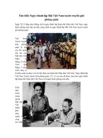 Tải Tìm hiểu Ngày thành lập Đội Việt Nam tuyên truyền giải phóng quân 22-12 - Lịch sử ra đời của ngày Thành lập quân đội nhân dân Việt Nam