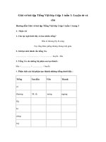 Tải Giải vở bài tập Tiếng Việt lớp 4 tuần 1: Luyện từ và câu - Cấu tạo của tiếng - Luyện từ và câu lớp 4 tuần 1