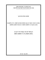 Nghiên cứu thiết kế hệ thống quan trắc chất lượng không khí sử dụng vi điều khiển và mạng GSM
