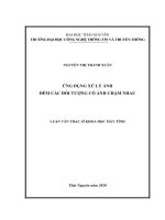 Ứng dụng xử lý ảnh đếm các đối tượng có ảnh chạm nhau 