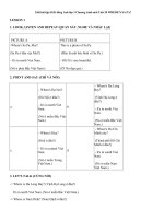 Tải Giải bài tập SGK tiếng Anh lớp 3 Chương trình mới Unit 20 WHERE’S SA PA? - Để học tốt Tiếng Anh lớp 3 Thí điểm bài 20: Sa Pa ở đâu?