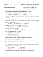 Tải Đề kiểm tra cuối học kì 2 môn Lịch sử - Địa lý lớp 5 năm học 2013-2014 trường Tiểu học Đại Đồng - Đề thi cuối học kì II môn Sử - Địa lớp 5 có đáp án