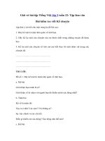 Tải Giải vở bài tập Tiếng Việt lớp 5 tuần 22: Bài kiểm tra viết - Kể chuyện - Giải sách bài tập Tiếng Việt 5 tuần 22: Tập làm văn