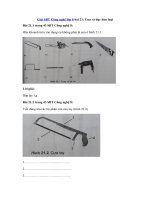 Tải Giải SBT Công nghệ lớp 8 bài 21: Cưa và đục kim loại - Giải Sách bài tập Công nghệ 8 bài 21