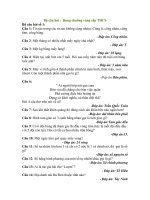 BỘ câu hỏi THI RUNG CHUÔNG VÀNG cấp THCS 