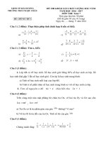 Tải Đề thi khảo sát chất lượng đầu năm môn Toán lớp 7 trường THCS Ngọc Châu, Hải Dương năm học 2016 - 2017 - Đề kiểm tra đầu năm môn Toán 7 có đáp án