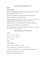 Tải Đề thi học kì 2 lớp 9 môn Hóa học - Đề 4 - Đề kiểm tra hk 2 môn Hóa lớp 9 có đáp án