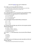 Tải Bài tập trắc nghiệm lịch sử Việt Nam từ 1954 đến 1975 - Câu hỏi trắc nghiệm lịch sử Việt Nam có đáp án