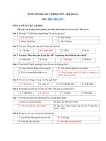 Tải Đề ôn thi học kì 2 môn Ngữ văn lớp 7 năm học 2019 - 2020 - Đề 2 - Đề kiểm tra Ngữ văn 7 học kì 2 có đáp án