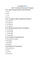 Tải Trắc nghiệm Địa 12 bài 37: Vấn đề khai thác thế mạnh ở Tây Nguyên - Trắc nghiệm Địa lí 12 có đáp án