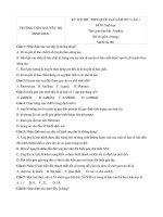 Tải Đề thi thử THPT Quốc gia năm 2017 môn Sinh học trường THPT Nguyễn Thị Minh Khai, Hà Tĩnh (Lần 1) - Đề thi thử đại học môn Sinh học năm 2017 có đáp án