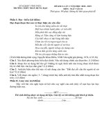 Tải Đề KSCL Ngữ văn 10 năm 2018 - 2019 trường THPT Trần Hưng Đạo - Vĩnh Phúc lần 1 - Đề khảo sát chất lượng Ngữ văn 10 có đáp án