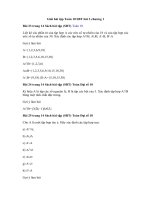 Tải Giải bài tập Toán 10 SBT bài 3 chương 1 - Các phép toán tập hợp